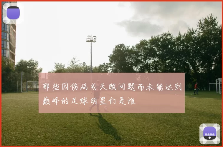 那些因伤病或天赋问题而未能达到巅峰的足球明星们是谁