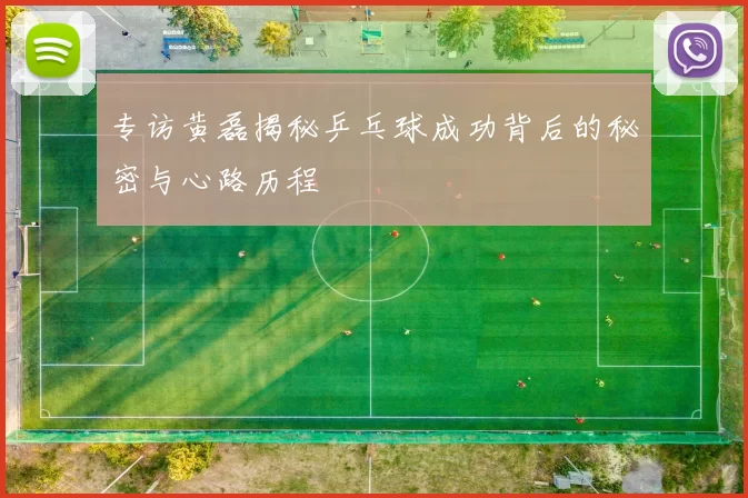 专访黄磊揭秘乒乓球成功背后的秘密与心路历程